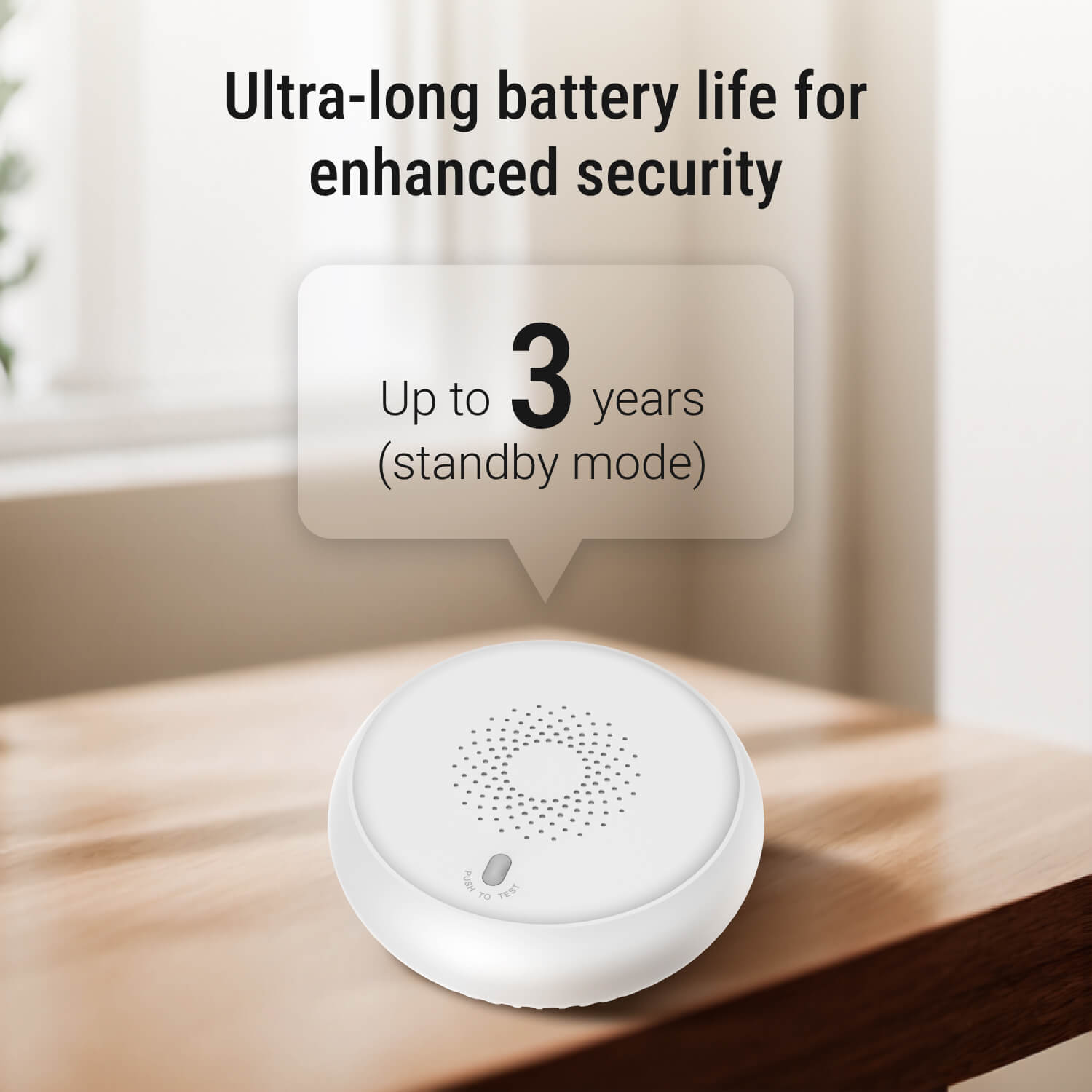 Wireless Smoke Detector: High-Precision, Photoelectric