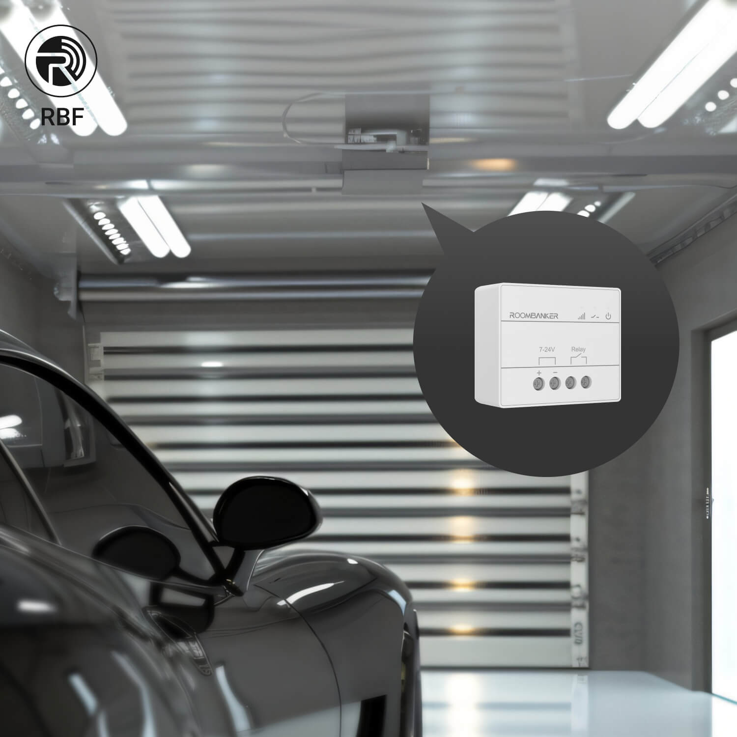 Relay - Remote & Button Control, Smart Scene Automation, Secure Communication, Requires Roombanker Hub