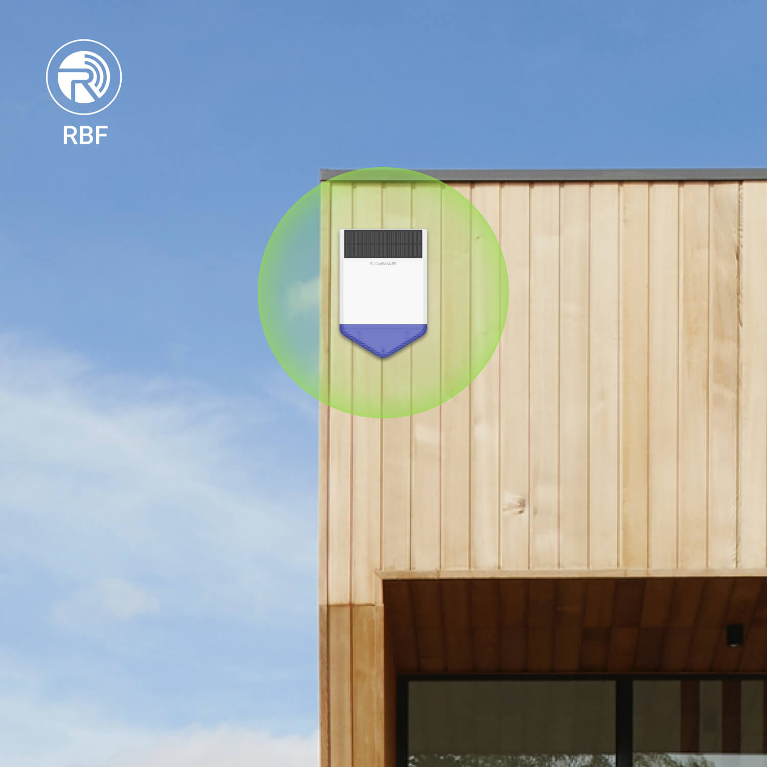 Outdoor Siren - Loud Alarm & Flashing Strobe, IP65, Long-Range Communication, Requires Roombanker Hub