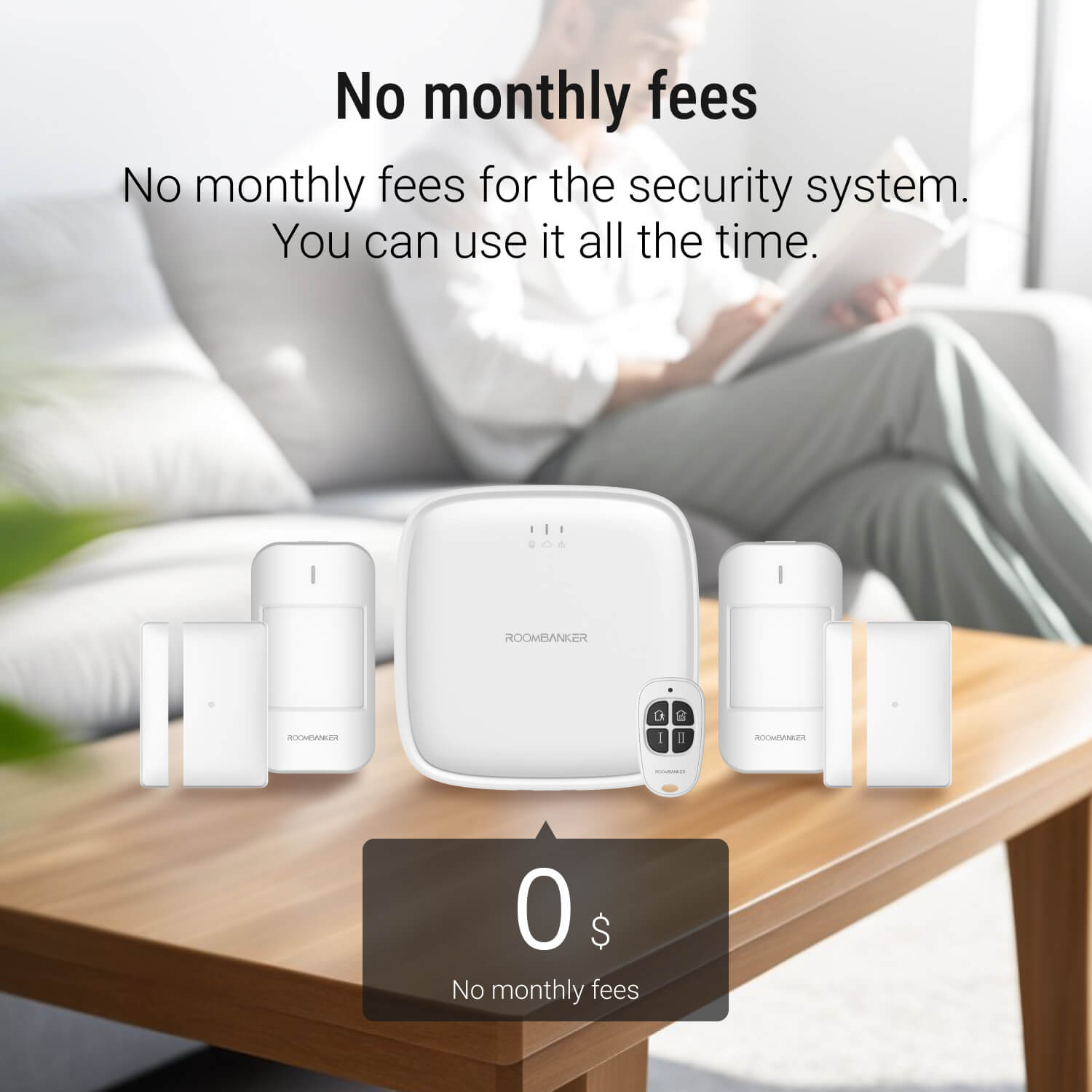 Home Security Kit - Pico Hub, PIR Sensors, Door Magnetic Sensors, and Keyfob for Full Protection