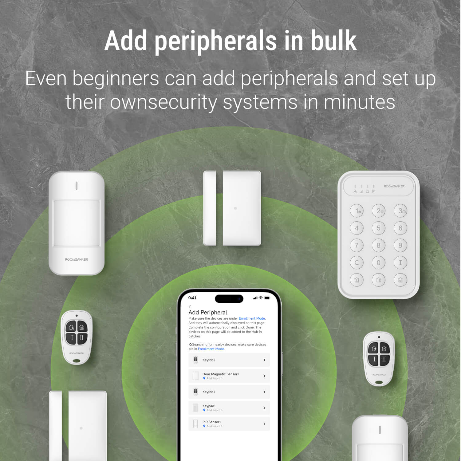 Home Security Kit - Station Hub - Comprehensive Protection System with PIR & Door Sensors, Keyfobs, and Keypad