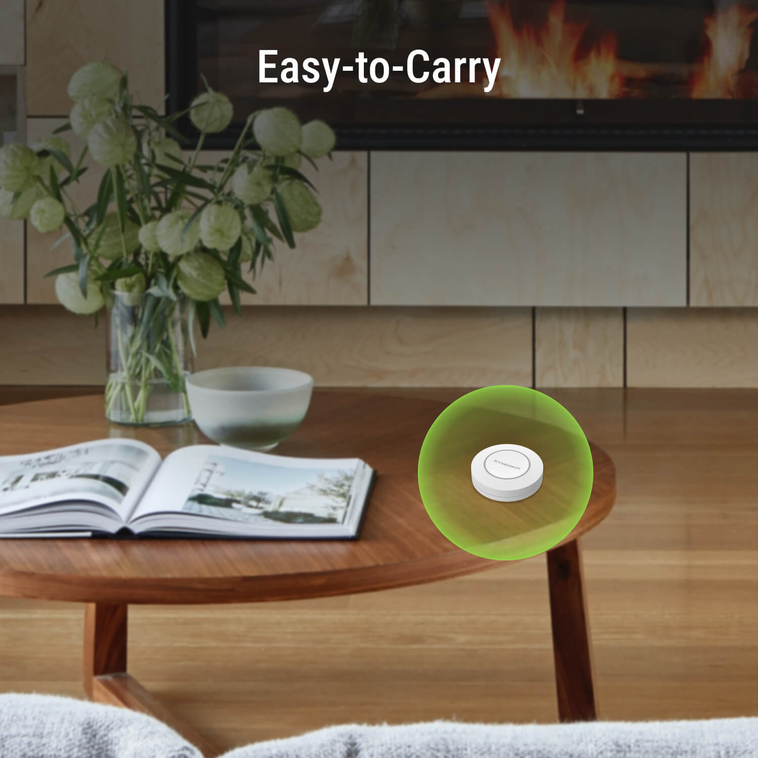 Panic Button - One-Push Alert, Long Range & Encrypted Communication, Requires Roombanker Hub