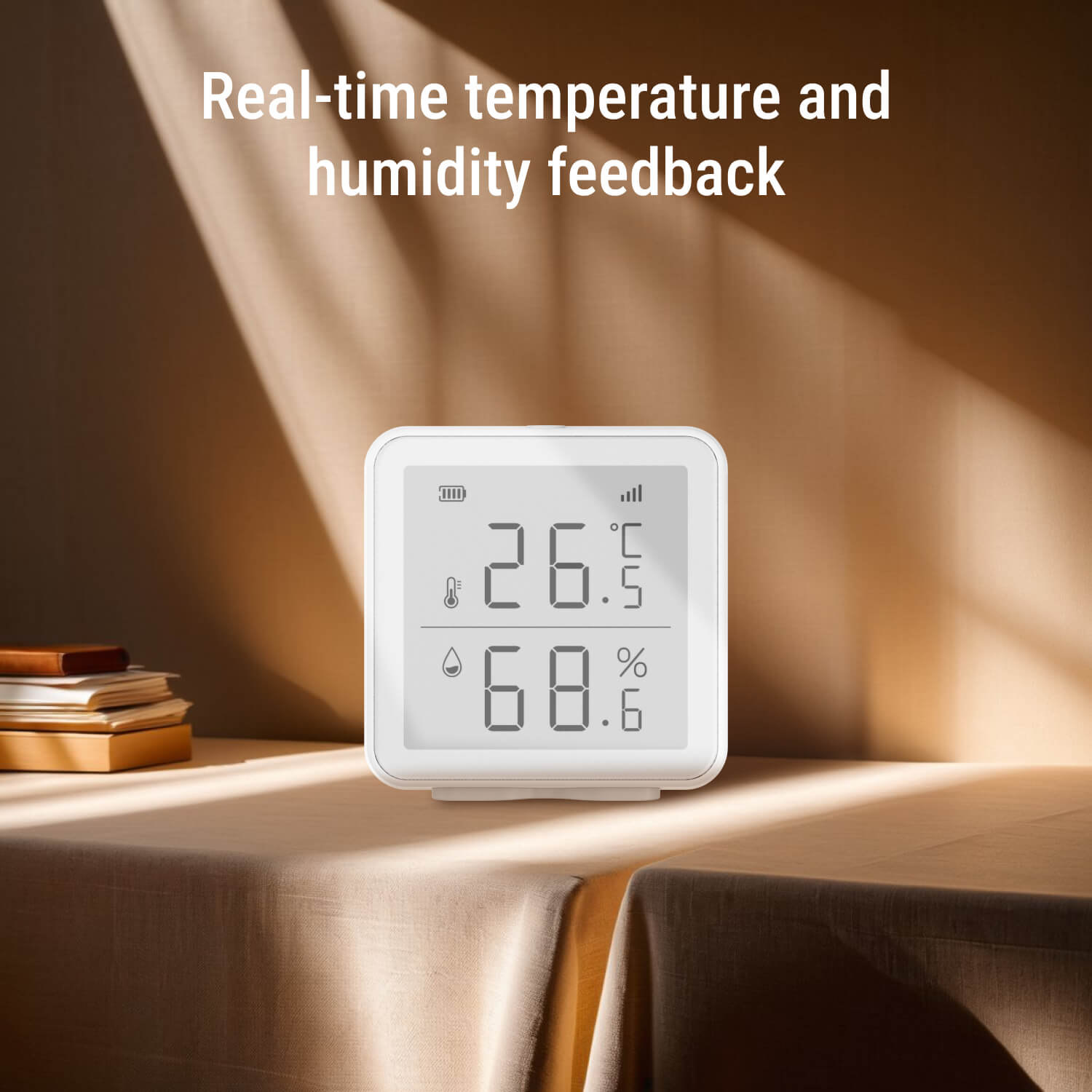 Temp & Humidity Monitor - Precise, App Enabled, Hub Required